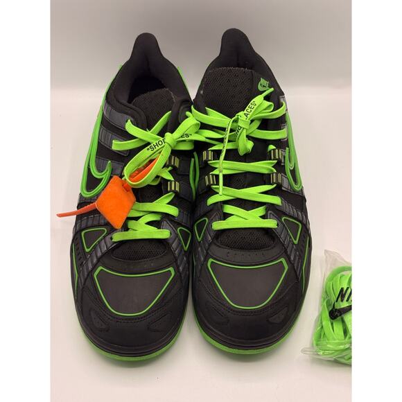 NIKE AIR x OFF WHITE Rubber Dunk Low Green Strike Sneakers Sz 12 main image 9